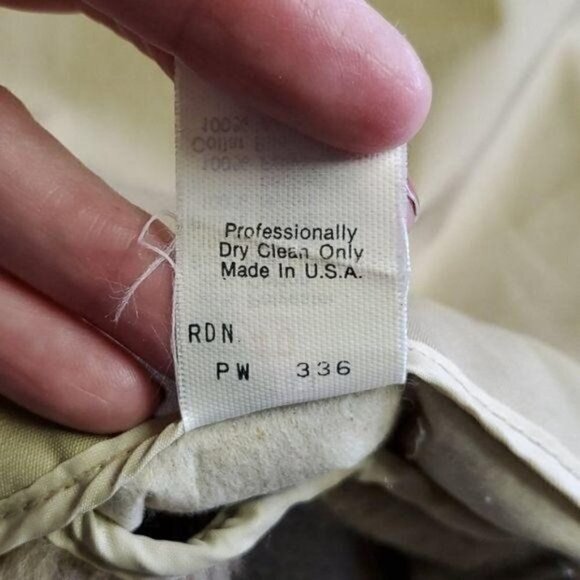 Woolrich Vintage Heavy Lined Tan Winter Sz L-40 Long Button Collared Pocket Coat - Picture 8 of 10